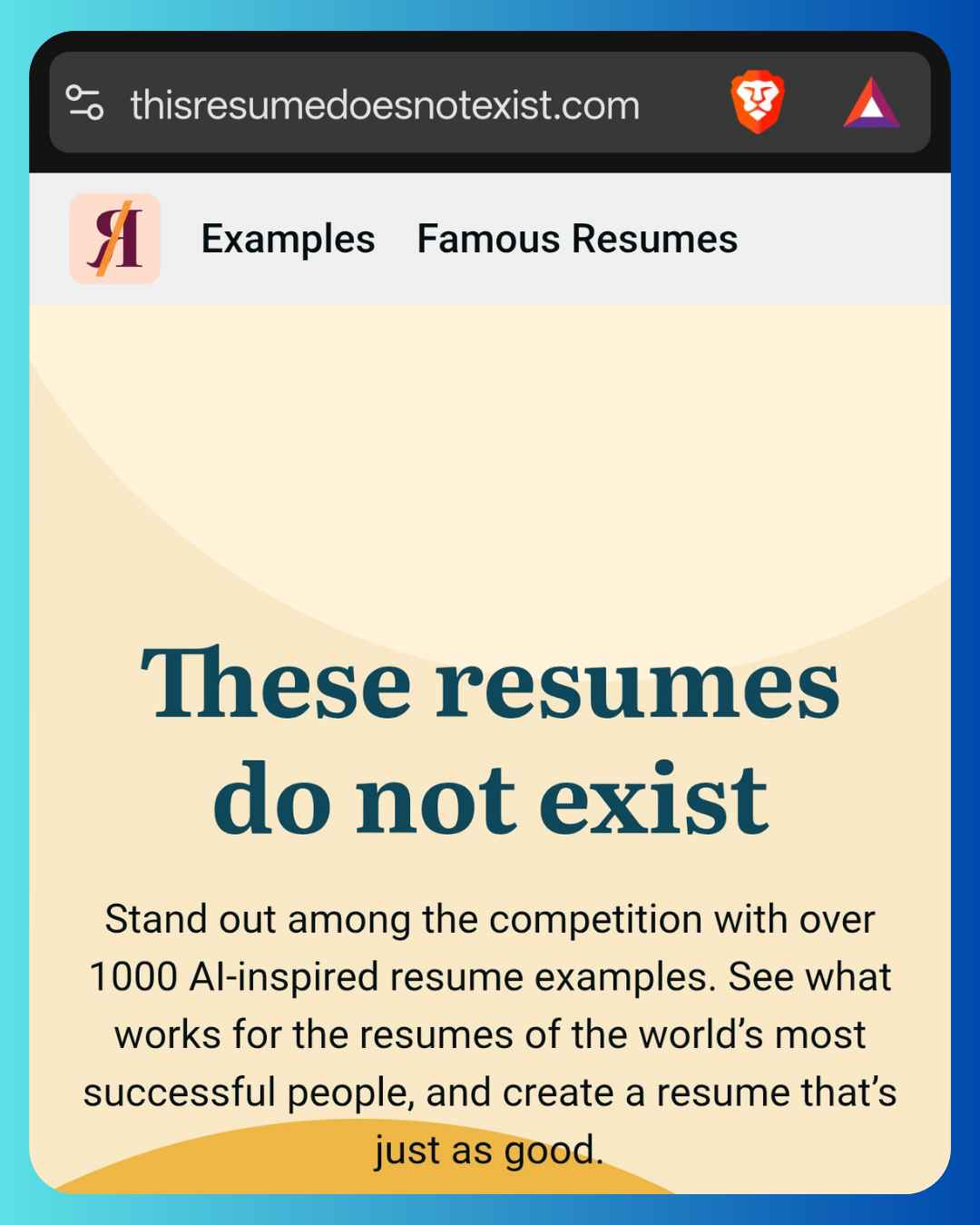 ThisResume DoesNotExist